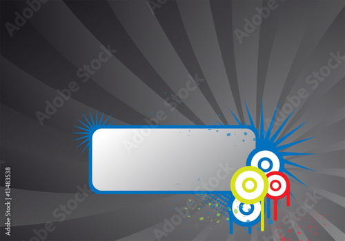 abstract text frame design