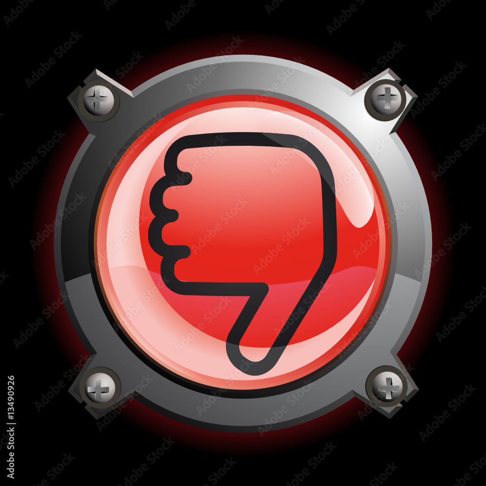 Bouton avis défavorable