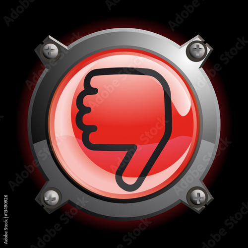 Bouton avis défavorable