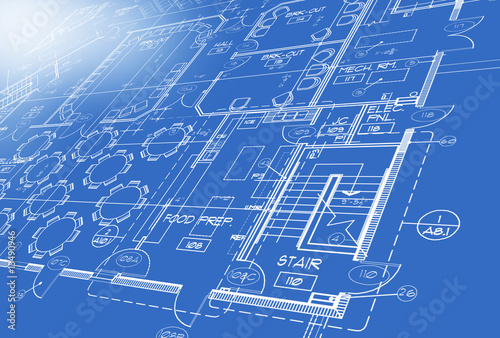 Slika na platnu Blueprint art