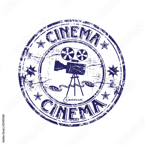 Cinema rubber stamp