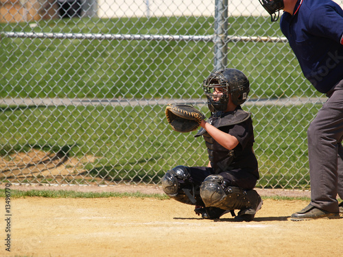 Photography baseball catcher