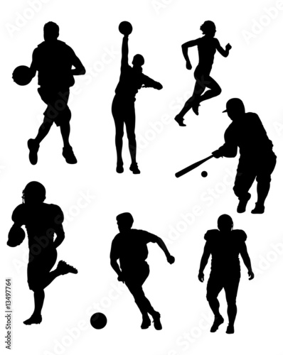 Sports Silhouettes Vector