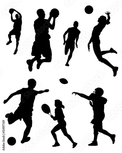 Sports Silhouettes Vector