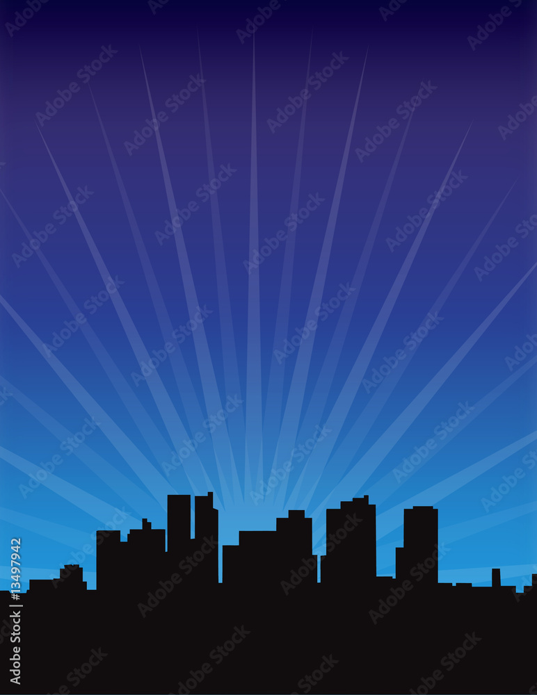Obraz premium Urban Skyline