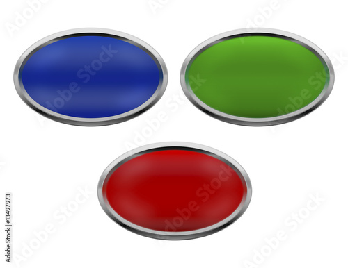 Oval Metallic Icons