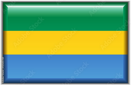 Принти на полотні Flag of Gabon