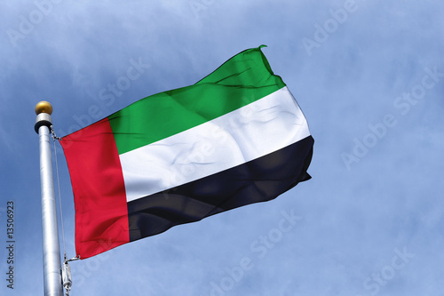 Foto drapeau emirats arabes unis