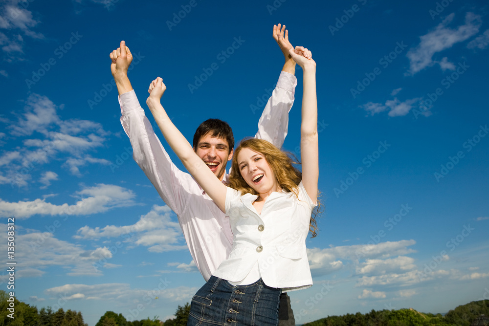 Happy smiling couple Happy smiling couple