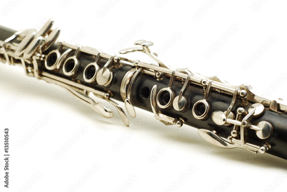 Fototapeta premium clarinet isolated
