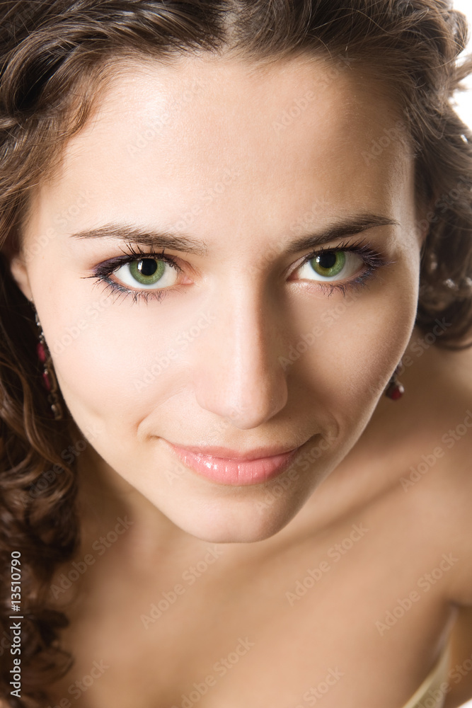 Close-up studio portrait of a beautiful young sexy woman Close-up studio portrait of a beautiful young sexy woman