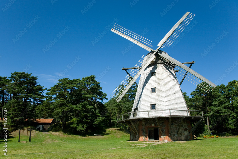 beautiful windmill at Ventspils, Latvia beautiful windmill at Ventspils, Latvia