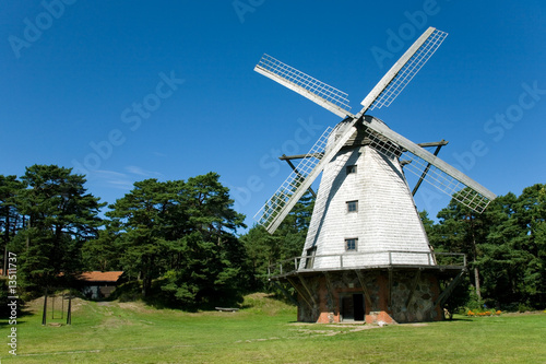 beautiful windmill at Ventspils, Latvia © Zooropa