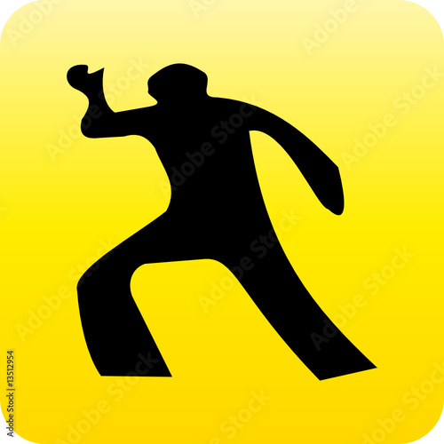 Crime scene web button