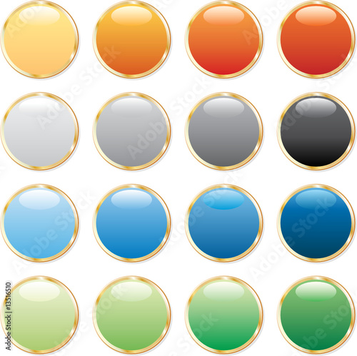 golden ring buttons