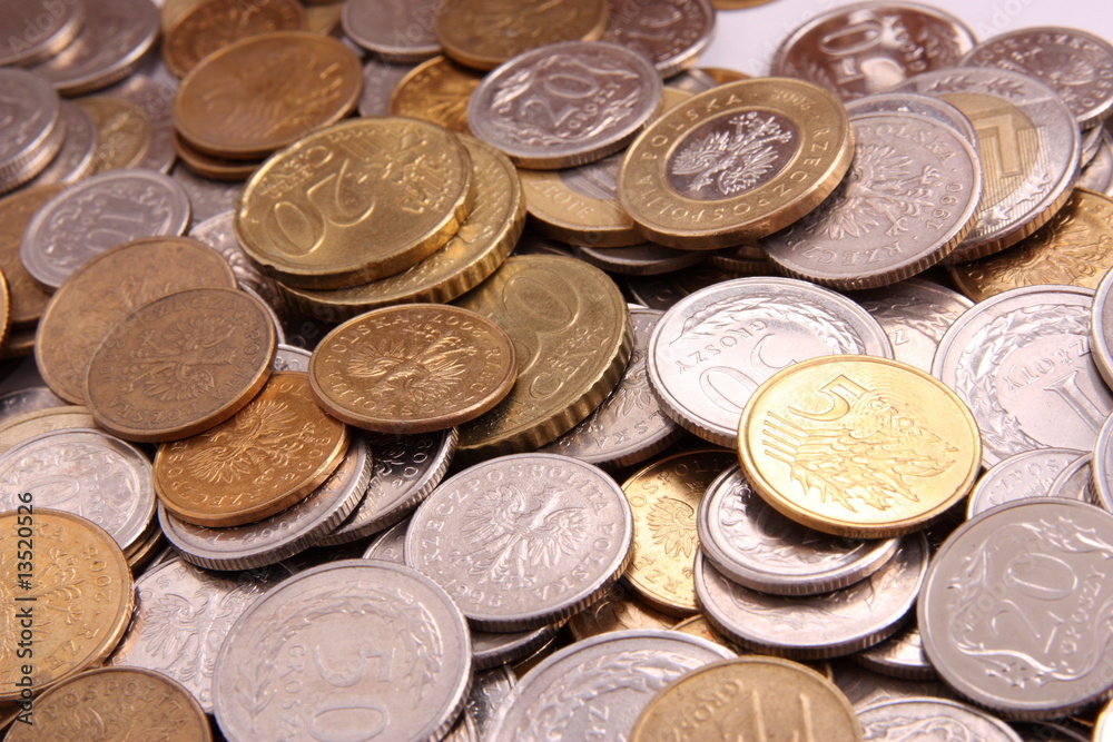 Coins of different countries, as financial background Coins of different countries, as financial background