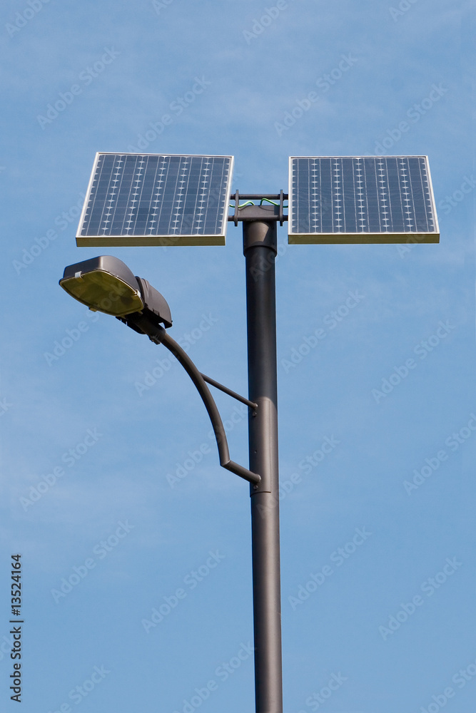 Solar panel lamp post online