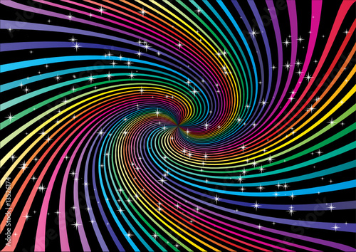 Colorful vector swirl