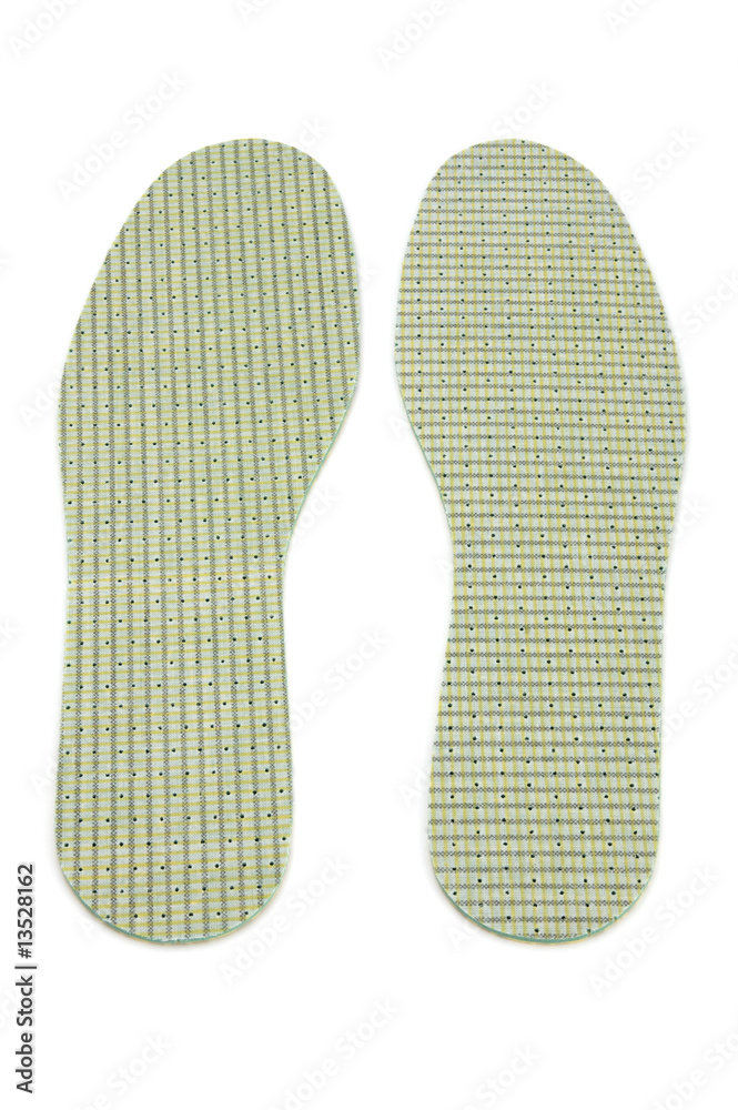 insole shoe on white insole shoe on white