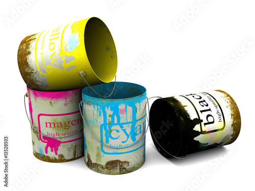 Old banks of a paint