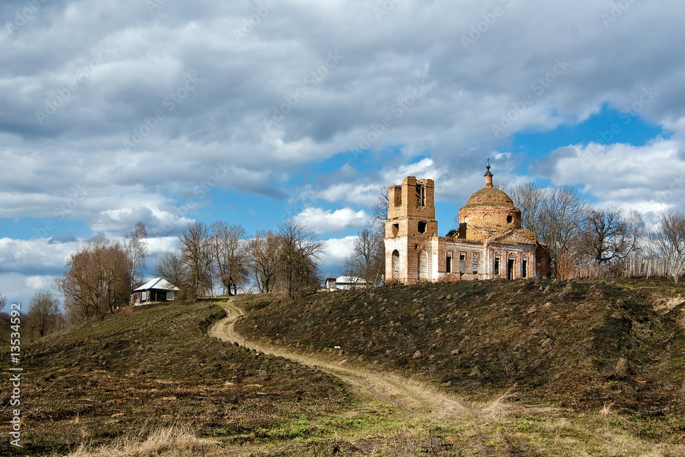 Ruins of rural church