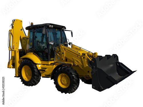 New yellow tractor