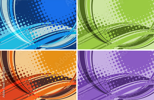 vector set of line abstract background