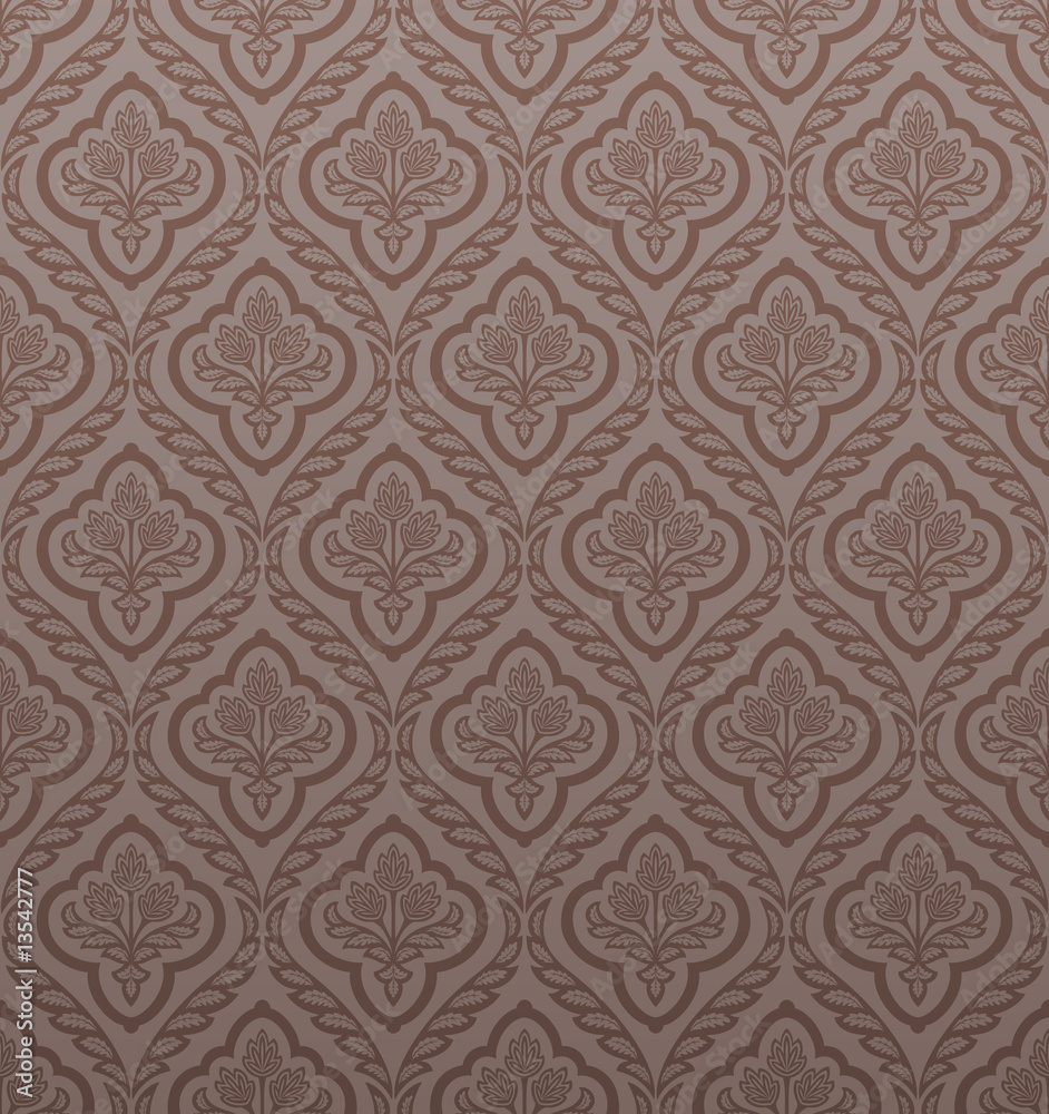 Seamless damask wallpaper