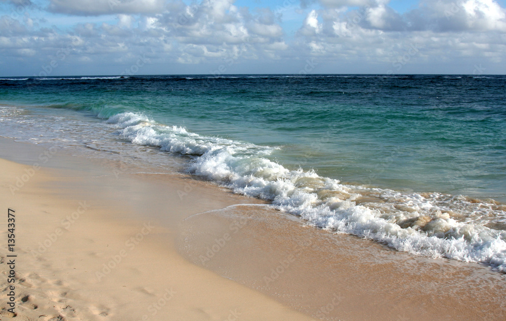 Waves Crashing on the Punta Cana Beach