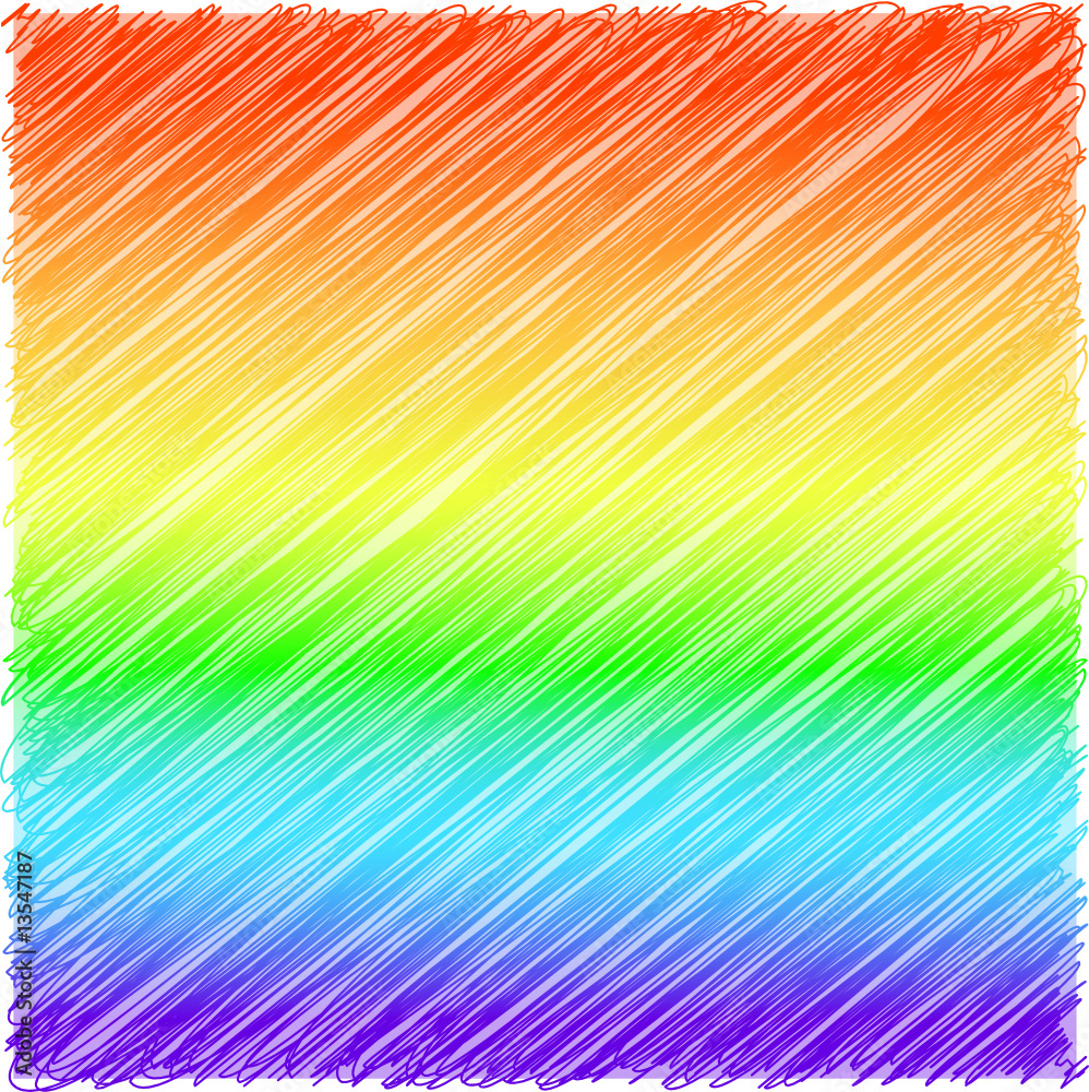 gribouillage arc en ciel