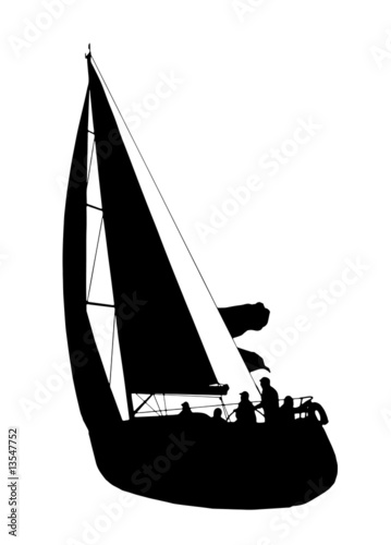 barca a vela vettoriale 2