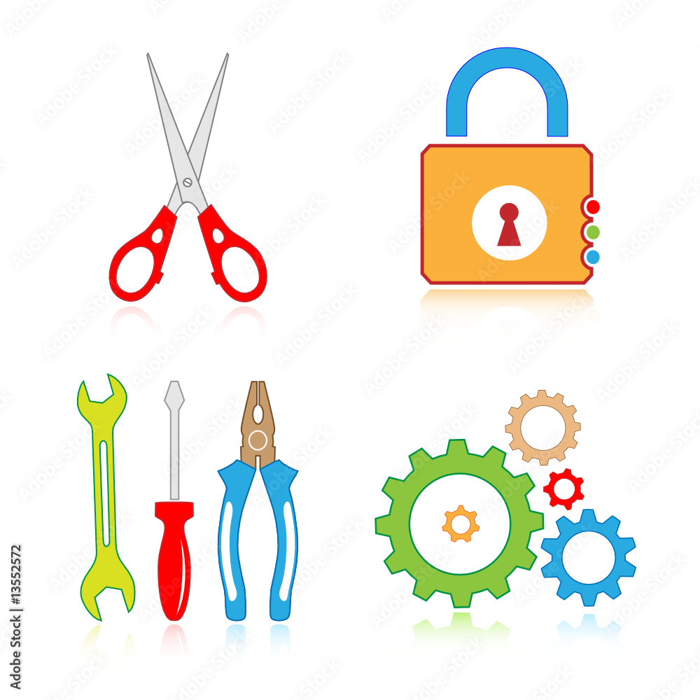 Vector tools icons