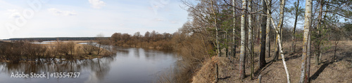 The panorama of river.