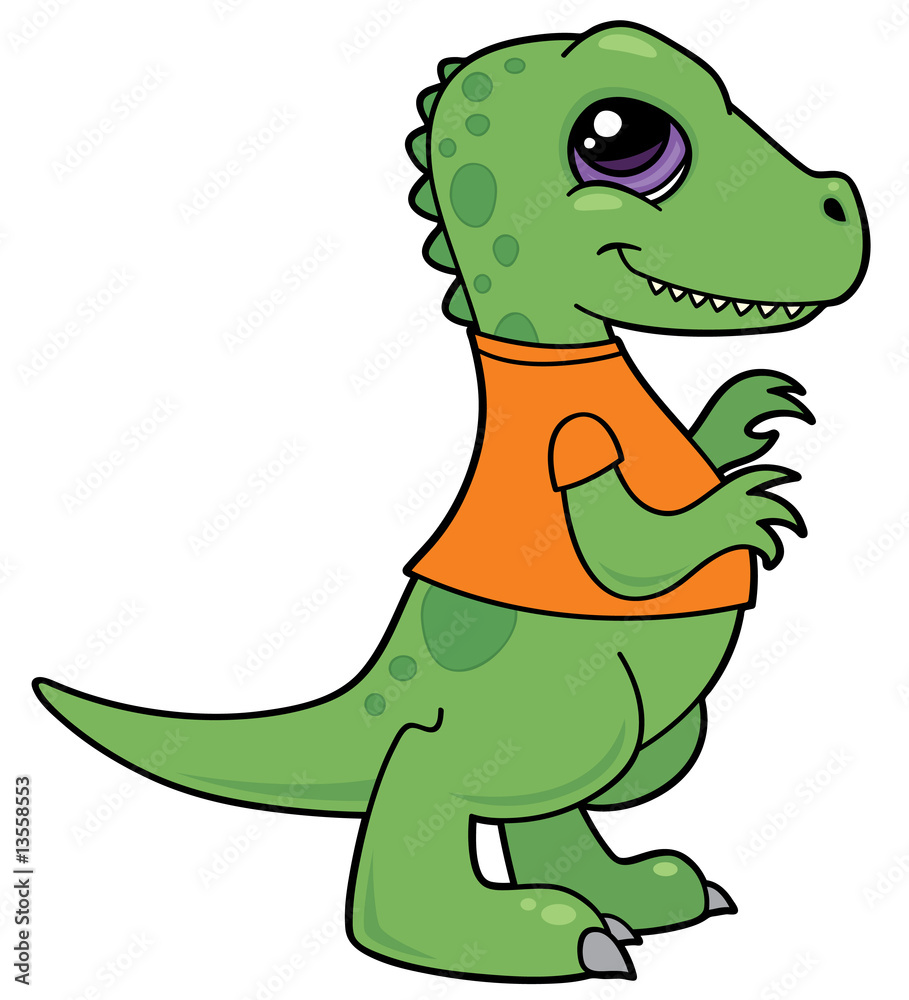 Fototapeta premium Cute Baby Dinosaur