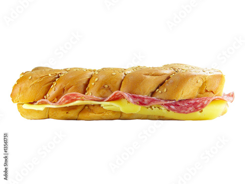 Sandwich With Salami And Cheese