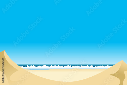 simple beach scene