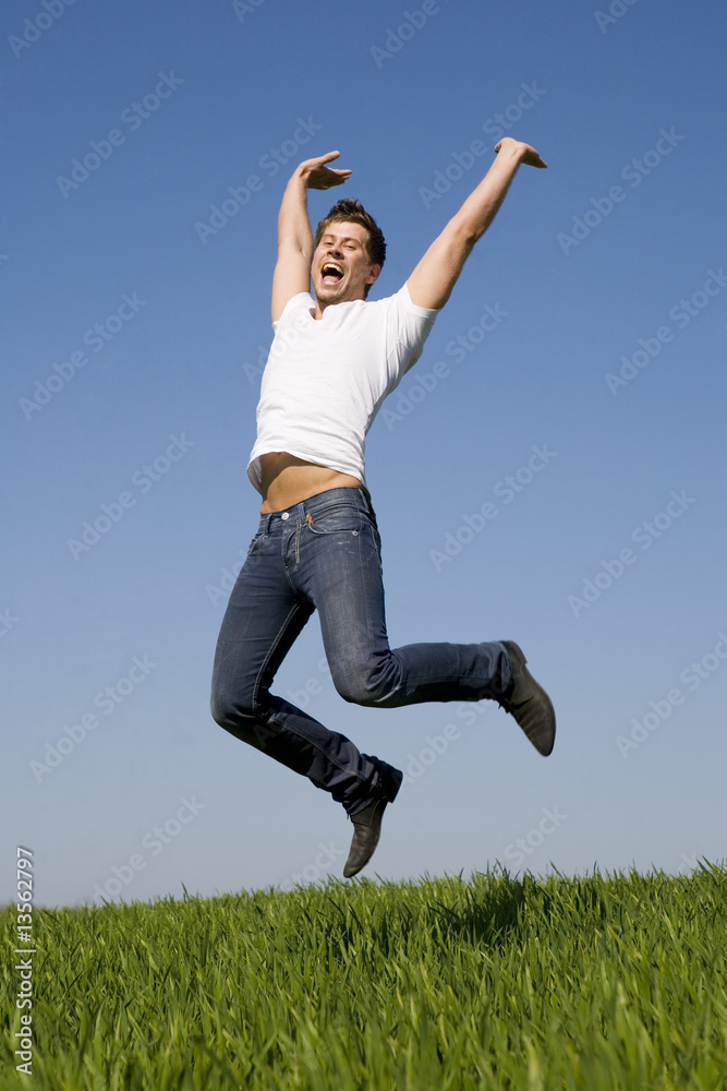 sommer,sonne,springen