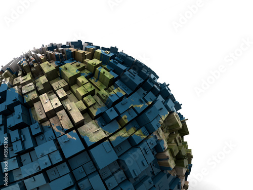 abstract earth globe background photo