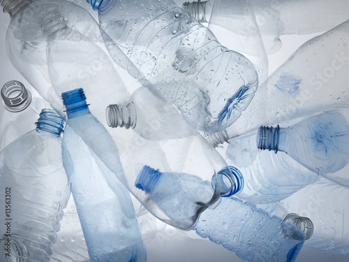 Empty plastic bottles