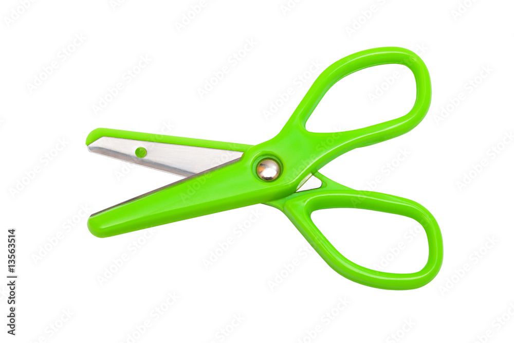 Modern green scissors Modern green scissors