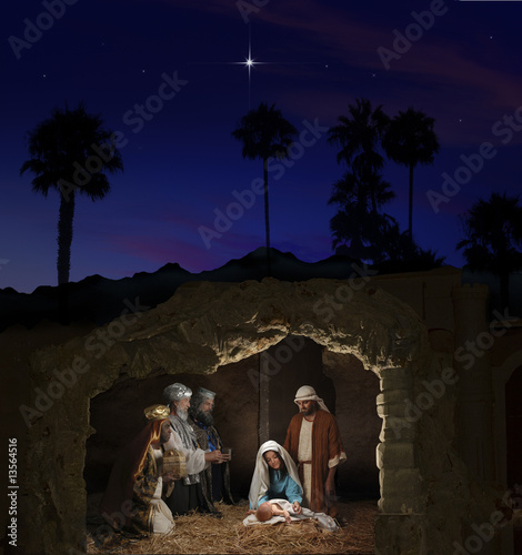 Fotografiet Christmas Nativity
