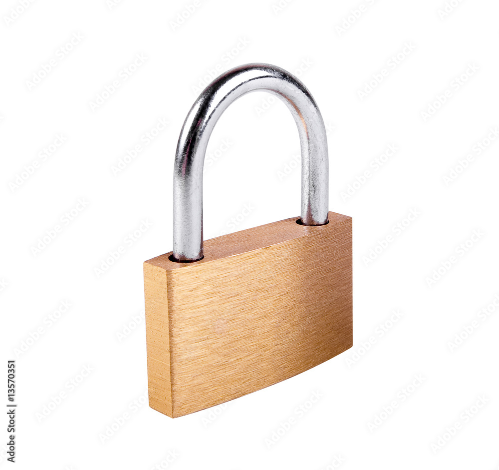 closed padlock isolated on white background closed padlock isolated on white background