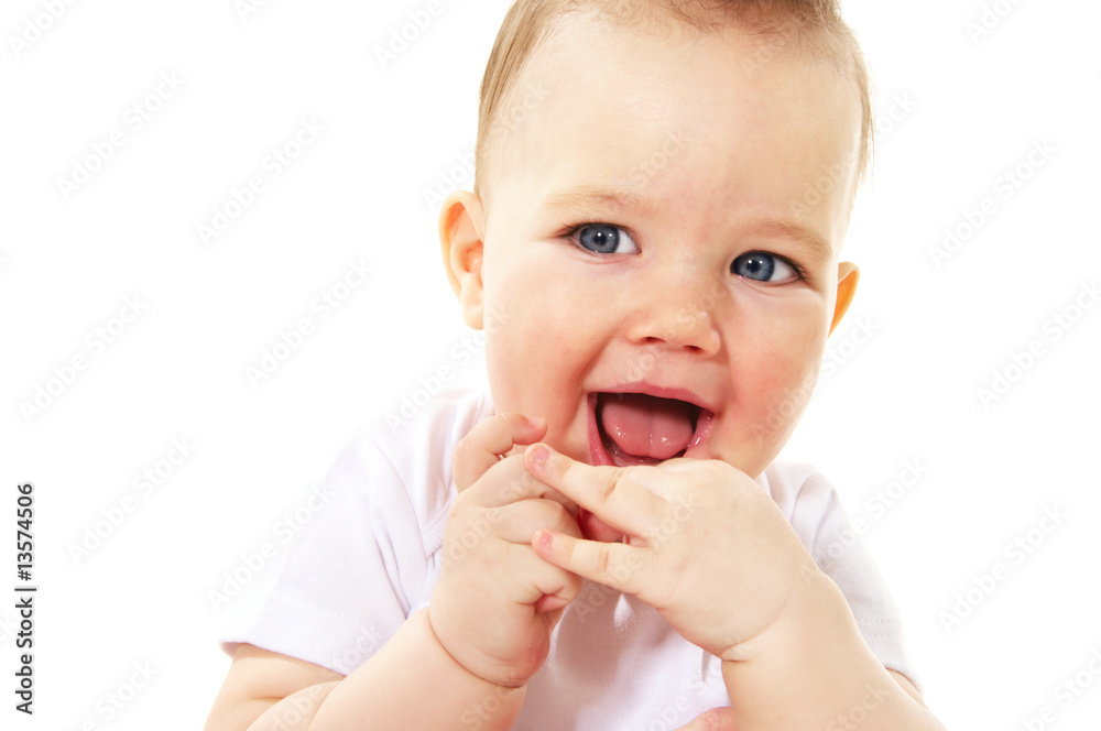 Laughing baby boy Laughing baby boy