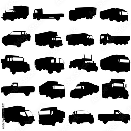 truck set vector