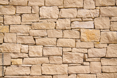 Provencal stone wall background