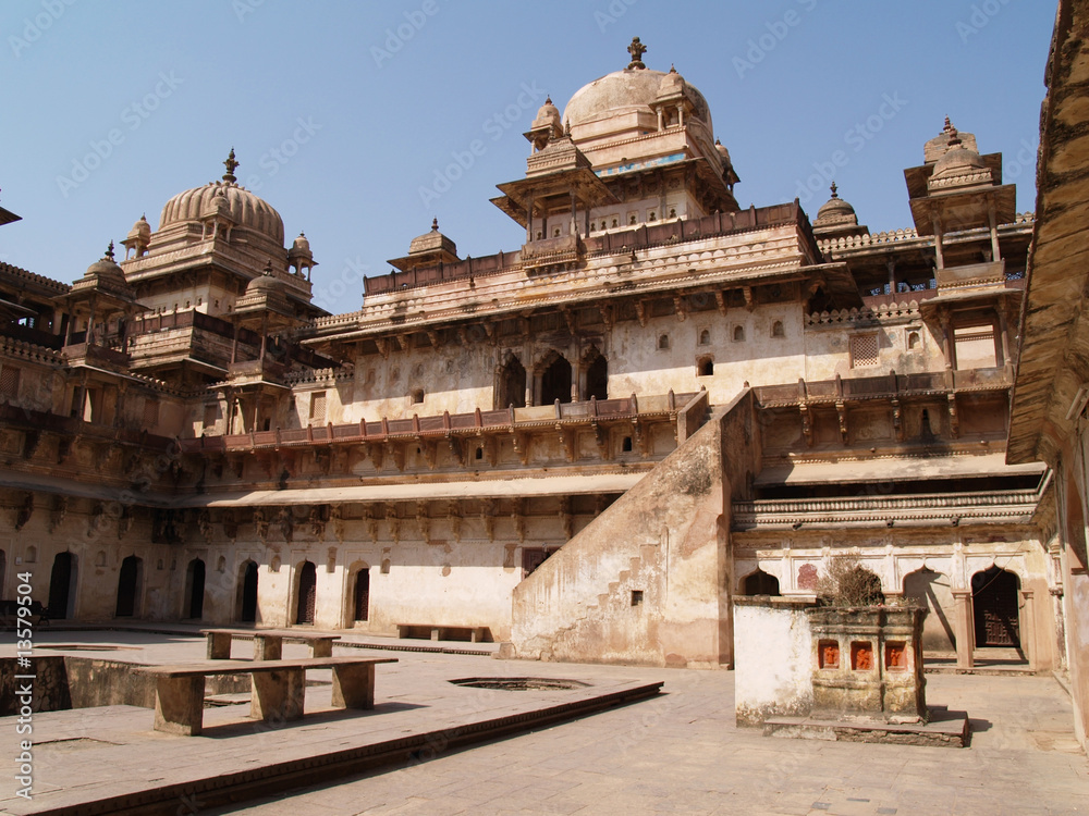 Obraz premium Palace in Orcha, Madhya Pradesh