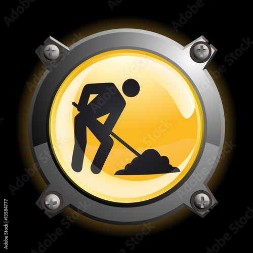 Bouton travaux en cours