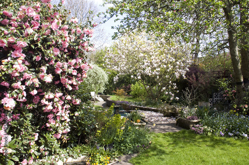 Obraz na plátne Typical English Garden