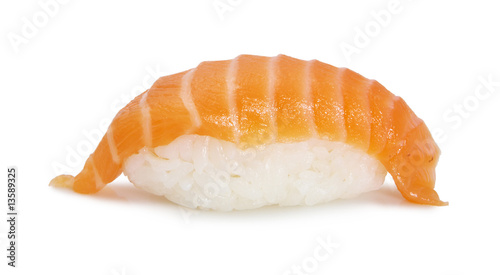 japanese sushi with salmon