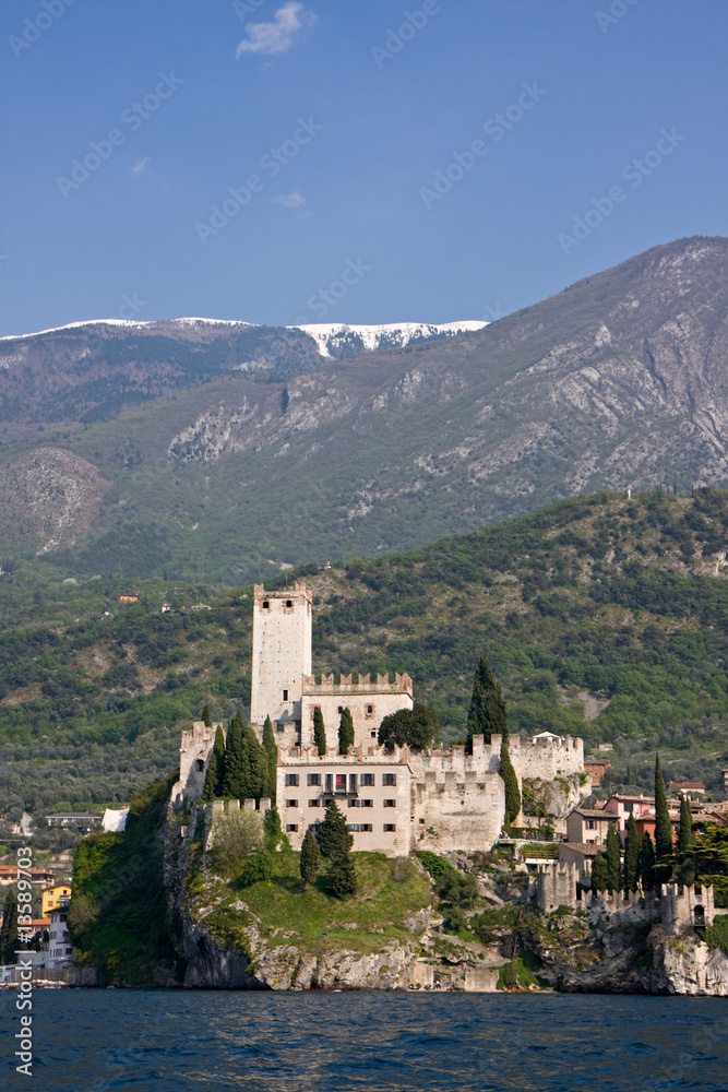 Burg von Malcesine am Gardasee in Italien